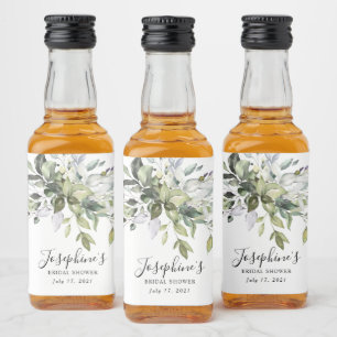 Eukalyptus Brautparty Gefallen Liquor Flasche Etik Alkoholflaschenetikett