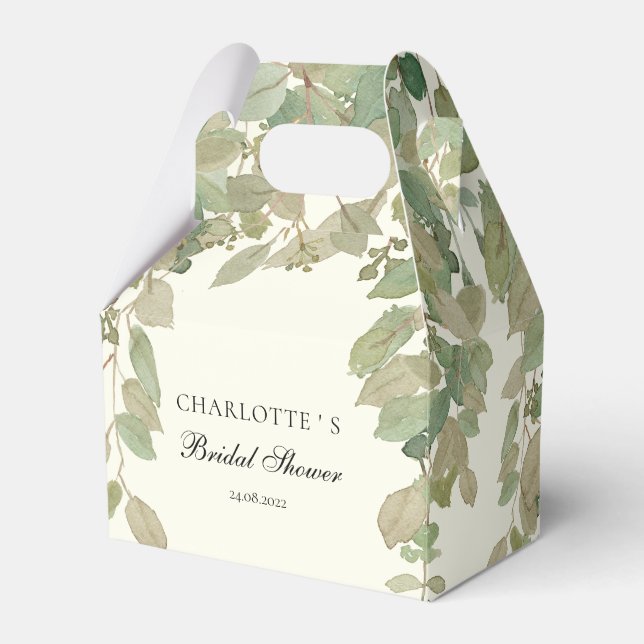 Eukalyptus-Brautparty Geschenkschachtel (Vorderseite)
