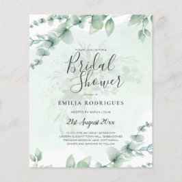 Eukalyptus BRAUTPARTY Greenery Gold QR C Flyer