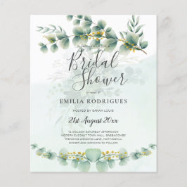 Eukalyptus BRAUTPARTY Greenery Gold QR C Flyer