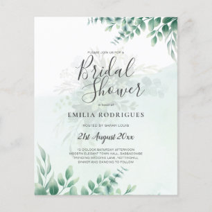 Eukalyptus BRAUTPARTY Greenery Gold QR C Flyer