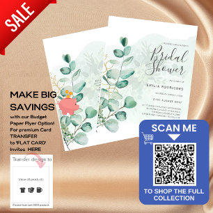 Eukalyptus BRAUTPARTY Greenery Gold QR C Flyer