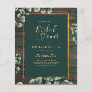 Eukalyptus BRAUTPARTY Grüne Goldflye Flyer