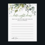 Eukalyptus Brautparty Postkarte<br><div class="desc">Für weitere Anpassungen klicken Sie bitte auf den Link "Weitere Anpassung" und verwenden Sie unser Design-Tool,  um diese Vorlage zu ändern. Wenn Sie Hilfe oder passende Artikel benötigen,  kontaktieren Sie mich bitte.</div>