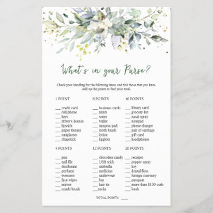 Eukalyptus Bridal Purse/Wedding Scramble Games Flyer