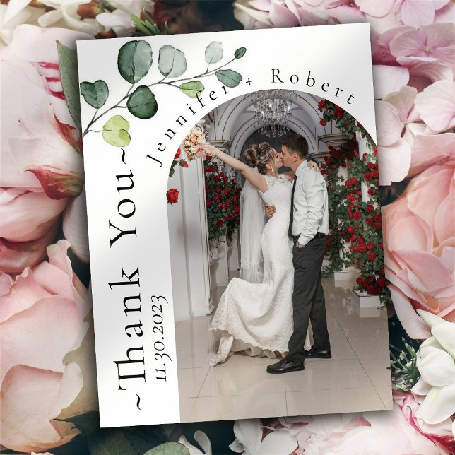 Eukalyptus Budget Wedding Danke Karten (Von Creator hochgeladen)