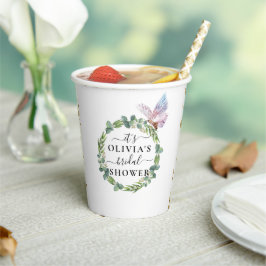 Eukalyptus Butterfly Brautparty Paper Cups Pappbecher