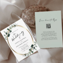 Eukalyptus Calligraphy QR Code UAWG Wedding