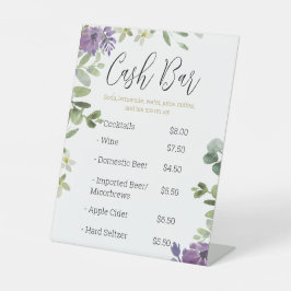 Eukalyptus Cash Bar Pedestal-Zeichen Sockelschild