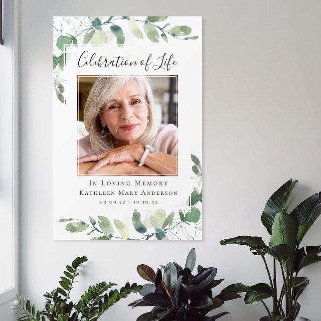 Eukalyptus Celebration of Life Foto Welcome Sign Poster (Von Creator hochgeladen)
