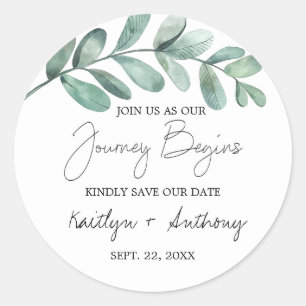 Eukalyptus Classic R Runder Aufkleber