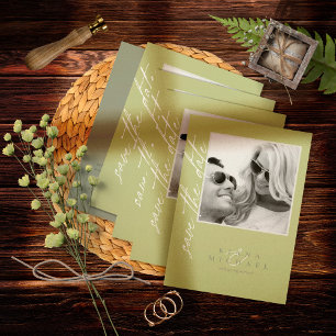 Eukalyptus Color Tones Wedding Vert Green ID901 Save The Date