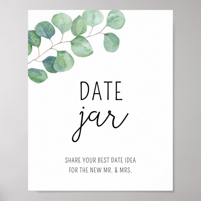 Eukalyptus datiert Nachtgedanken. Date Jar Bridgam Poster (Vorne)