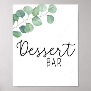 Eukalyptus - Dessertbar-Plakat Poster