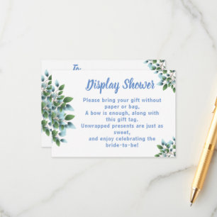 Eukalyptus Display Bridal Polterabend Begleitkarte