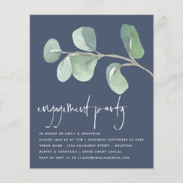 Eukalyptus Dusty Navy Blue Engagement Party