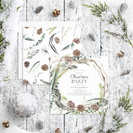 Eukalyptus Dusty Wreath Weihnachtsgebäck Party Einladung