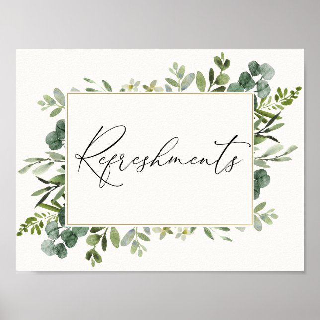 Eukalyptus Erfrischungsgetränke Poster (Vorne)