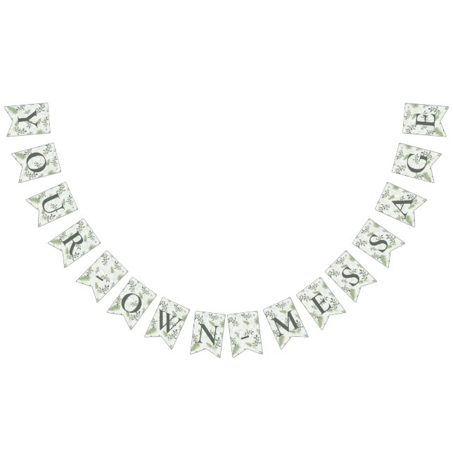 Eukalyptus & Fern Rings Wedding Banner (Alle)