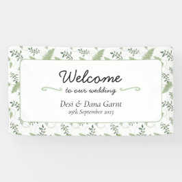 Eukalyptus & Fern Rings Willkommensbanner Banner