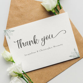 Eukalyptus Floral Aquarellwoche Danke Karte