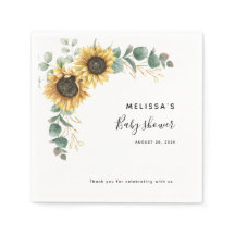 Eukalyptus floral Baby Dusche