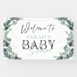 Eukalyptus floral Begrüßungsdusche Banner