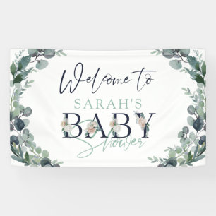 Eukalyptus floral Begrüßungsdusche Banner