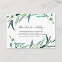 Eukalyptus floral Books for Baby Card