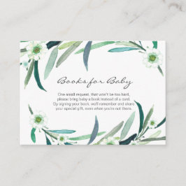 Eukalyptus floral Books for Baby Card Begleitkarte