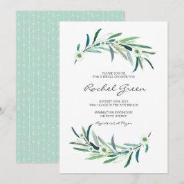 Eukalyptus floral Bridal Dusche Einladung