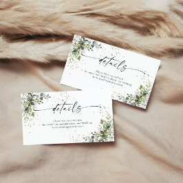 Eukalyptus Floral Greenerity Details Einweihungska Begleitkarte