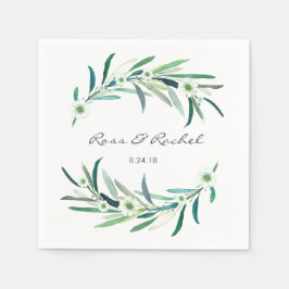 Eukalyptus Floral Personalisiert Wedding Napkin Serviette