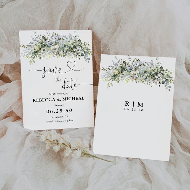 Eukalyptus Floral Save the Date (Von Creator hochgeladen)
