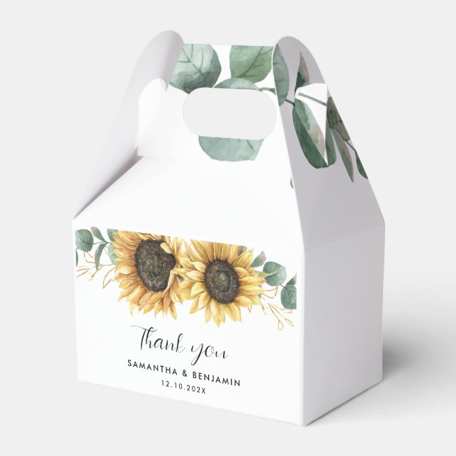Eukalyptus floral Wedding Geschenkschachtel (Vorderseite)