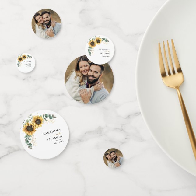 Eukalyptus floral Wedding Konfetti (Gruppe)