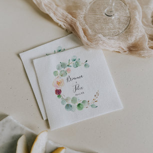 Eukalyptus Floral Wedding Napkin Serviette