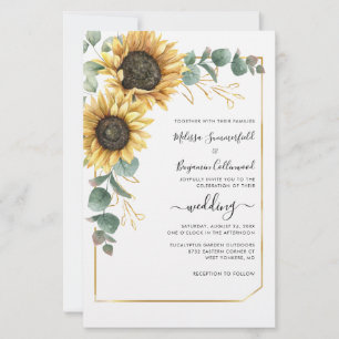 Eukalyptus floral Wedding Sunflower
