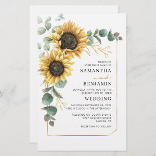 Eukalyptus floral Wedding Sunflower