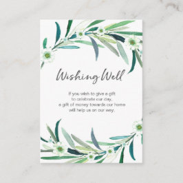 Eukalyptus florale Aquarellfarbe | Well-Card Begleitkarte