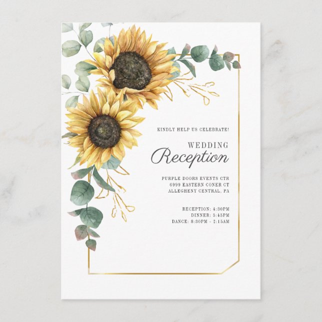 Eukalyptus florale Hochzeitsempfehlung Begleitkarte (Vorderseite)
