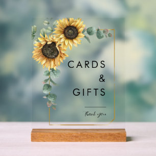 Eukalyptus florale Hochzeitskarten und Geschenk Acrylschild