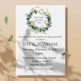 Eukalyptus floraler Wreath Two wird eine Hochzeit