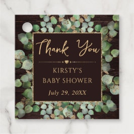 Eukalyptus Foliage Babydusche Geschenkanhänger