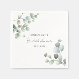 Eukalyptus Foliage Brautparty Paper Serviette