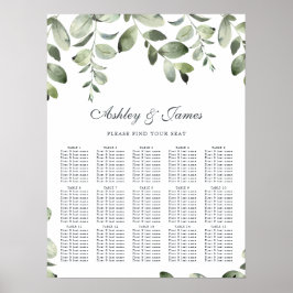 Eukalyptus Foliage Greenerity Hochzeitsstift Poster