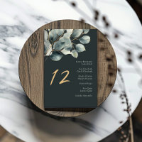 Eukalyptus Foliage Hochzeitstichtafel
