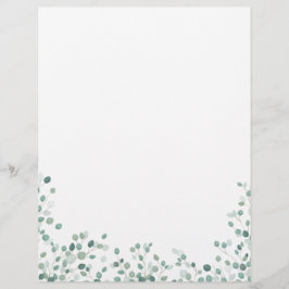 Eukalyptus-Foliage-Papier Briefbogen