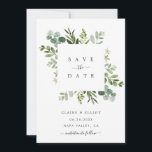 Eukalyptus Foliage Square Frame Save the Date Kart<br><div class="desc">Diese Hochzeit speichern Sie das Datum Einladung mit gemalten Aquarell eukalyptus grün,  grünen Blätter und quadratischen Rahmen. Für eine weiter gehende Anpassung dieses Designs klicken Sie bitte auf den Link "Weitere Anpassung". Matching-Elemente sind ebenfalls verfügbar.</div>