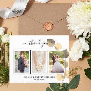 Eukalyptus Foto Budget Hochzeit Dankeschön Karte